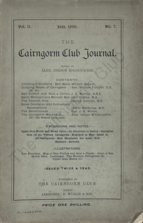 The Cairngorm Club Journal No 7 cover
